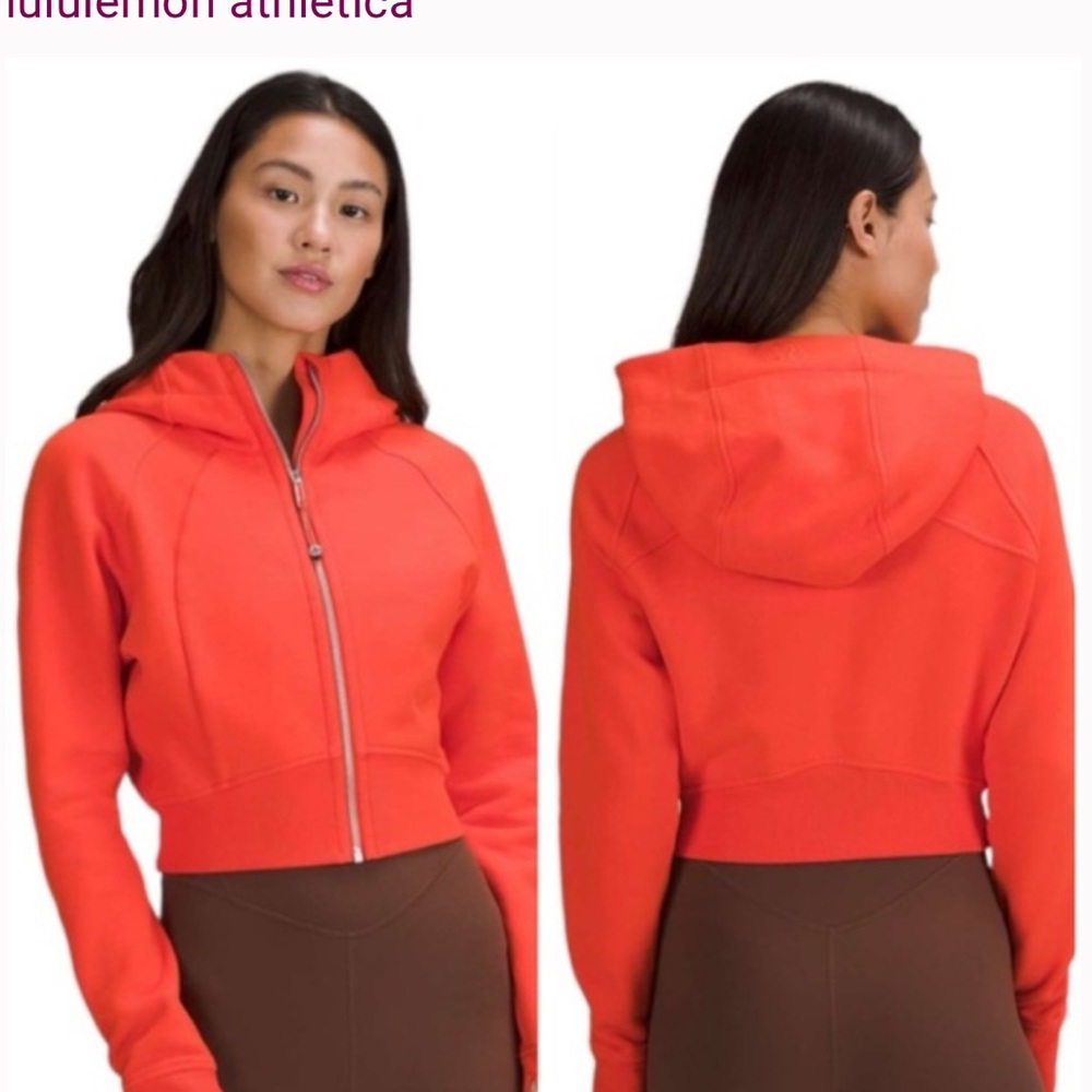 lululemon scuba full zip cropped